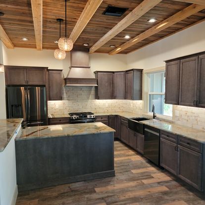 Custom Cabinetry, Custom Floor, Custom Ceiling